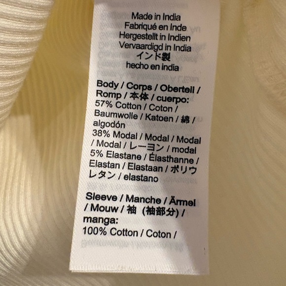 J. Crew White Blouse with eyelet Lace Sleeves size small - Picture 7 of 7